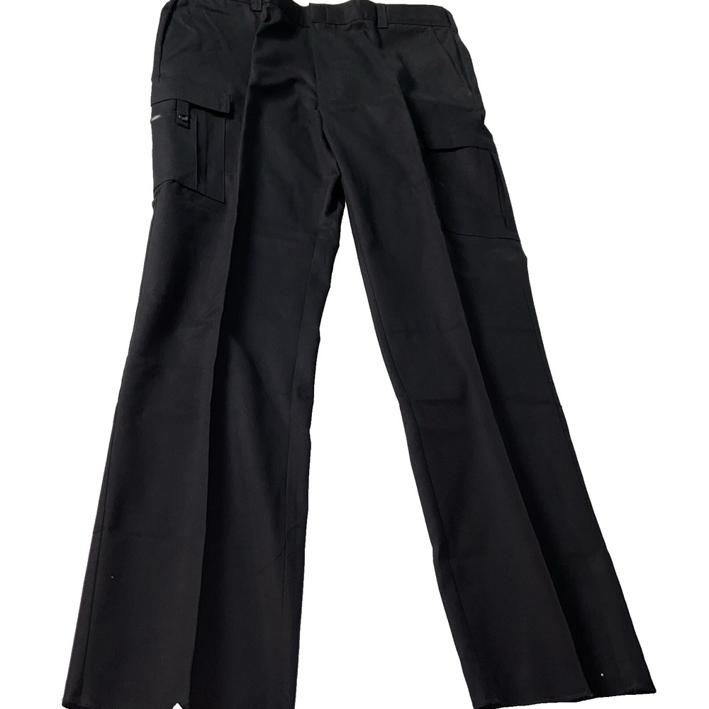 Dickies Mens Cargo Pants 46 UU Unhemmed Black EMT Workwear 2112377BK